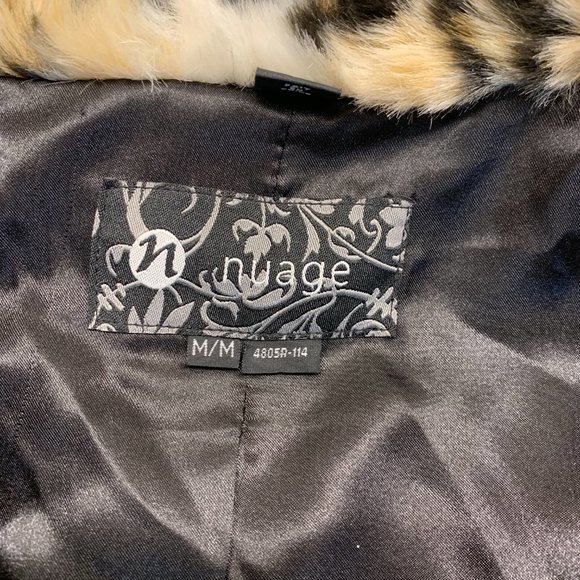 Beautiful, CHIC, Stunning Faux Fur Leopard Coat MEDIUM - Picture 7 of 9